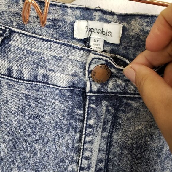 Zenobia acid wash blue skinny jeans - Picture 7 of 8